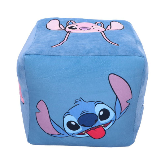 Disney Cube Cushion featuring Stitch and Angel