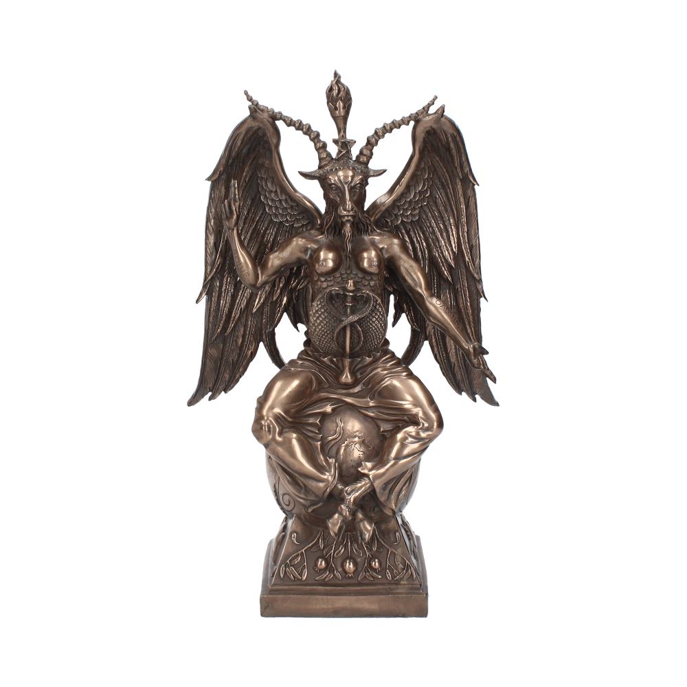 Bronzed Baphomet figure