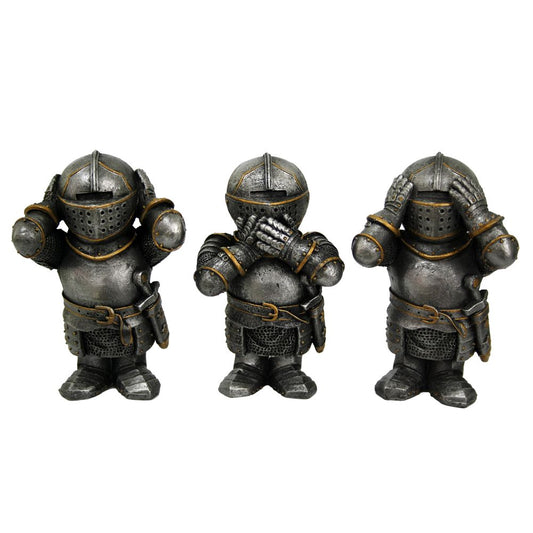 Liven up any shelf with these 3 wise knights.