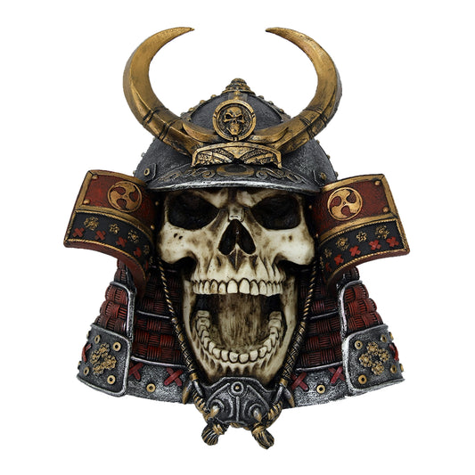 Samurai Skull Wall Plaque