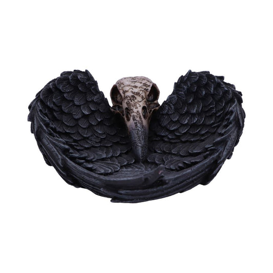 Beautifully crafted Raven Skull trinket holder.
