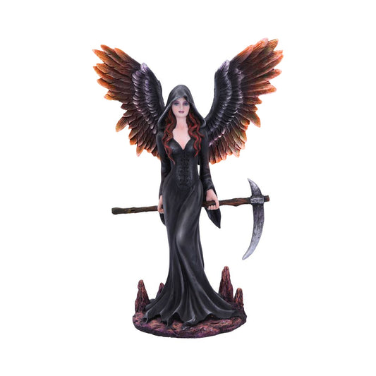 This black winged reaper stands waiting to collect lost souls.