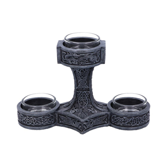 Thor's Hammer Tea Light Holder.