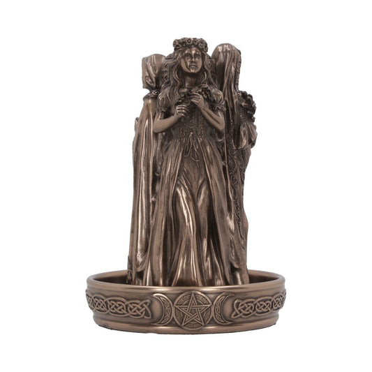 Triple Goddess Bronze Figurine