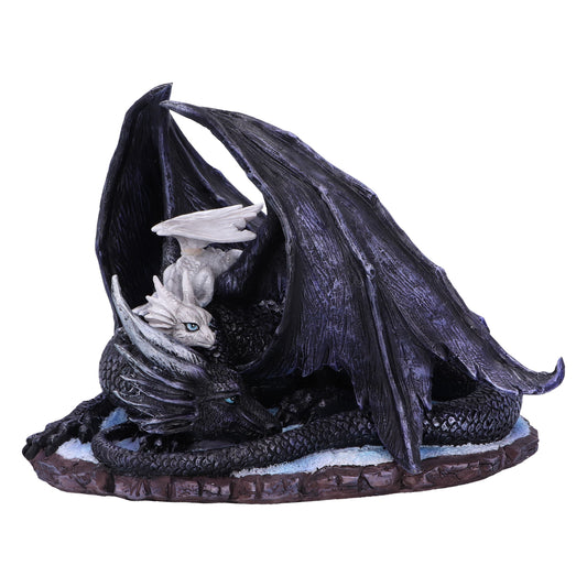 Mother and baby dragon figurine