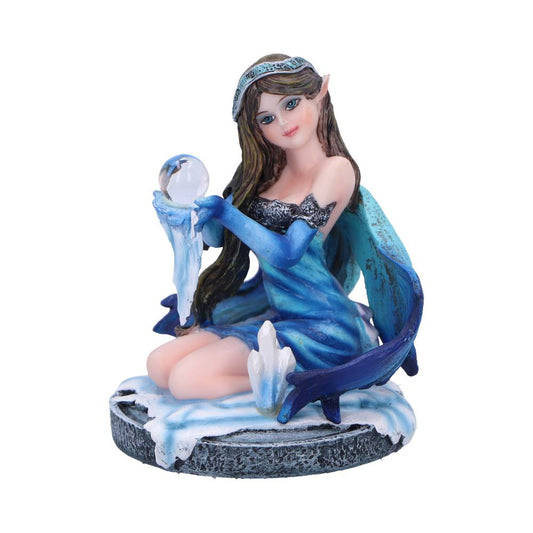 Enchanting fairy figurine featuring crystals
