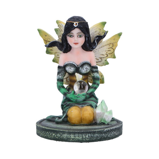 Charming fairy figurine design featuring crystals