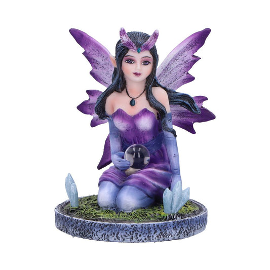 Spellbinding fairy figurine featuring crystals