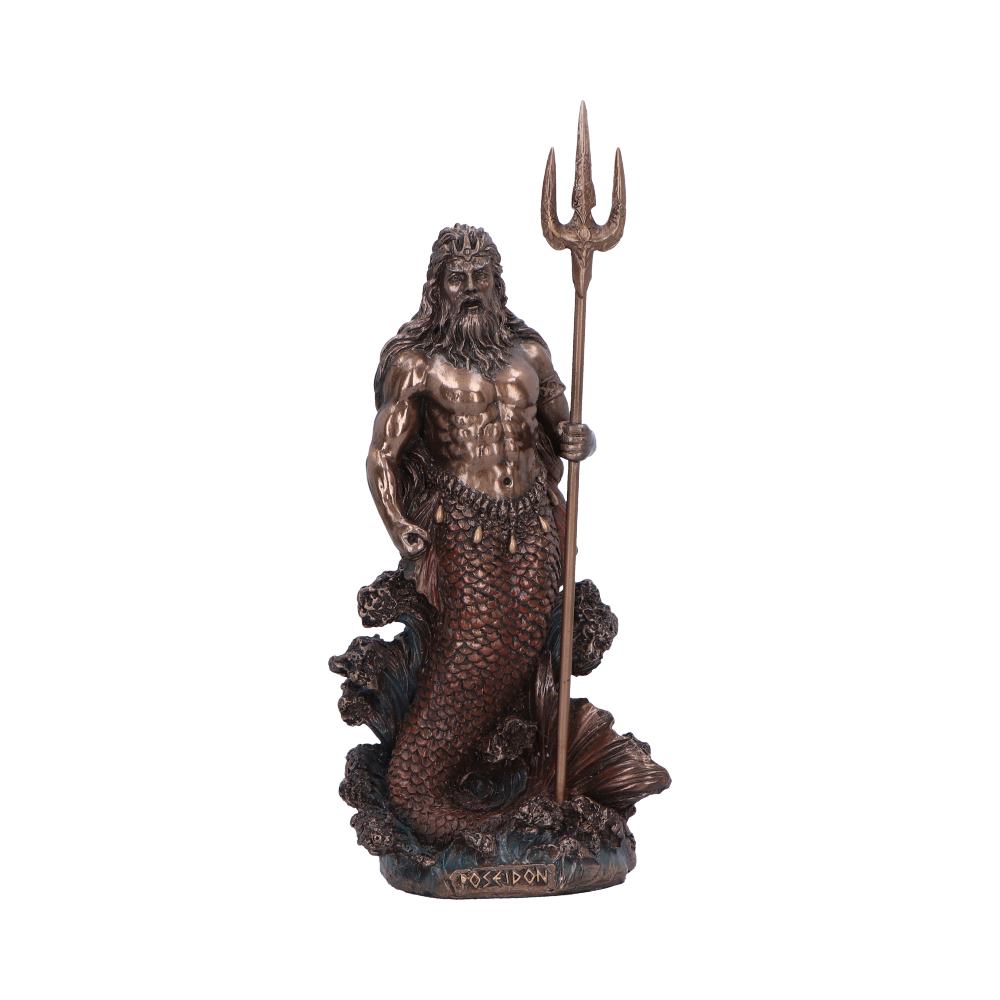 Poseidon - God of the sea medium bronze figurine
