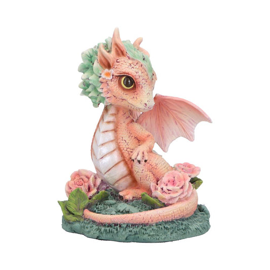 The Carnation Flower Dragon figurine combines the magical world of dragons with the beauty of nature.