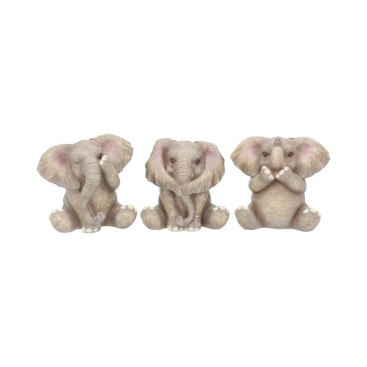 This trio of figurines portrays Confucius' see no evil, hear no evil and speak no evil analect.