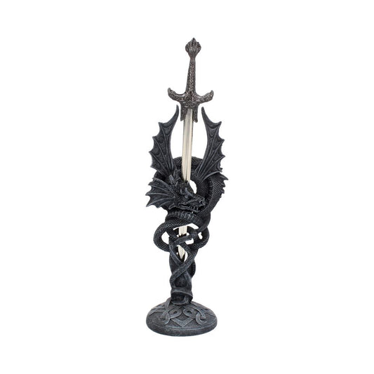 Menacing black dragon letter Dragon Letter Opener