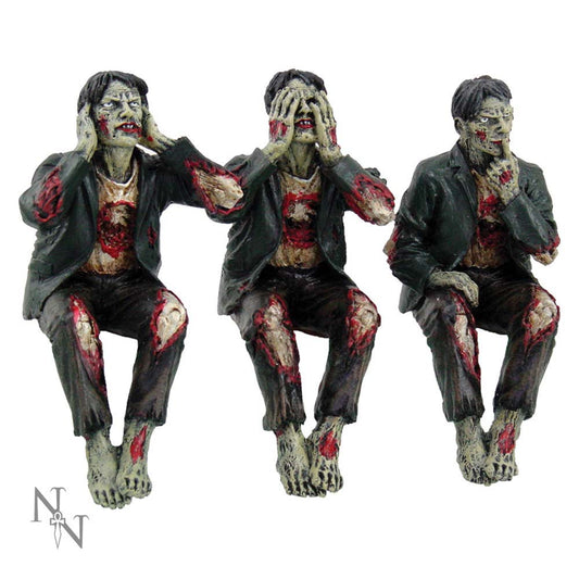 Three Wise Zombies ornament.