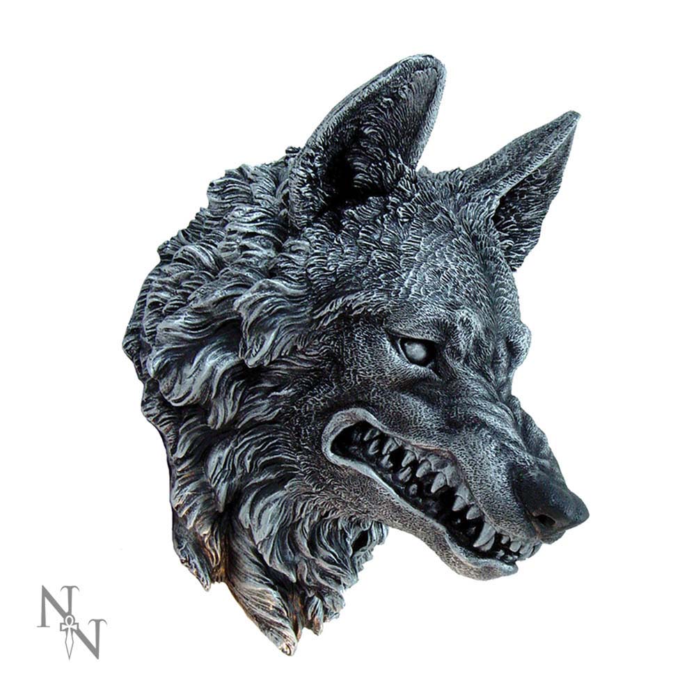 Menacing Wolf Wall Plaque