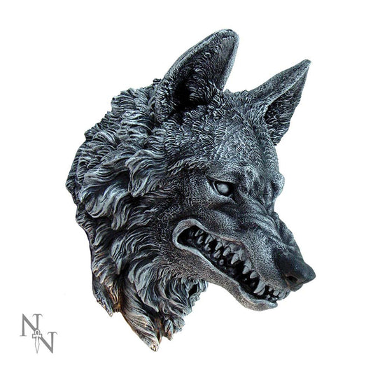 Menacing Wolf Wall Plaque