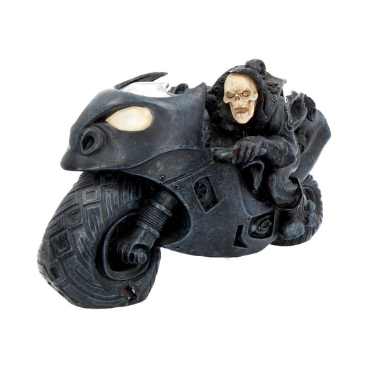 Skeleton motorbike figurine