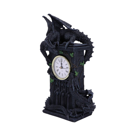 Two Dragons fight for territory on this, ivy-covered, clock tower.