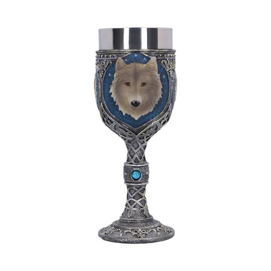 Lone Wolf Grey Animal Goblet.