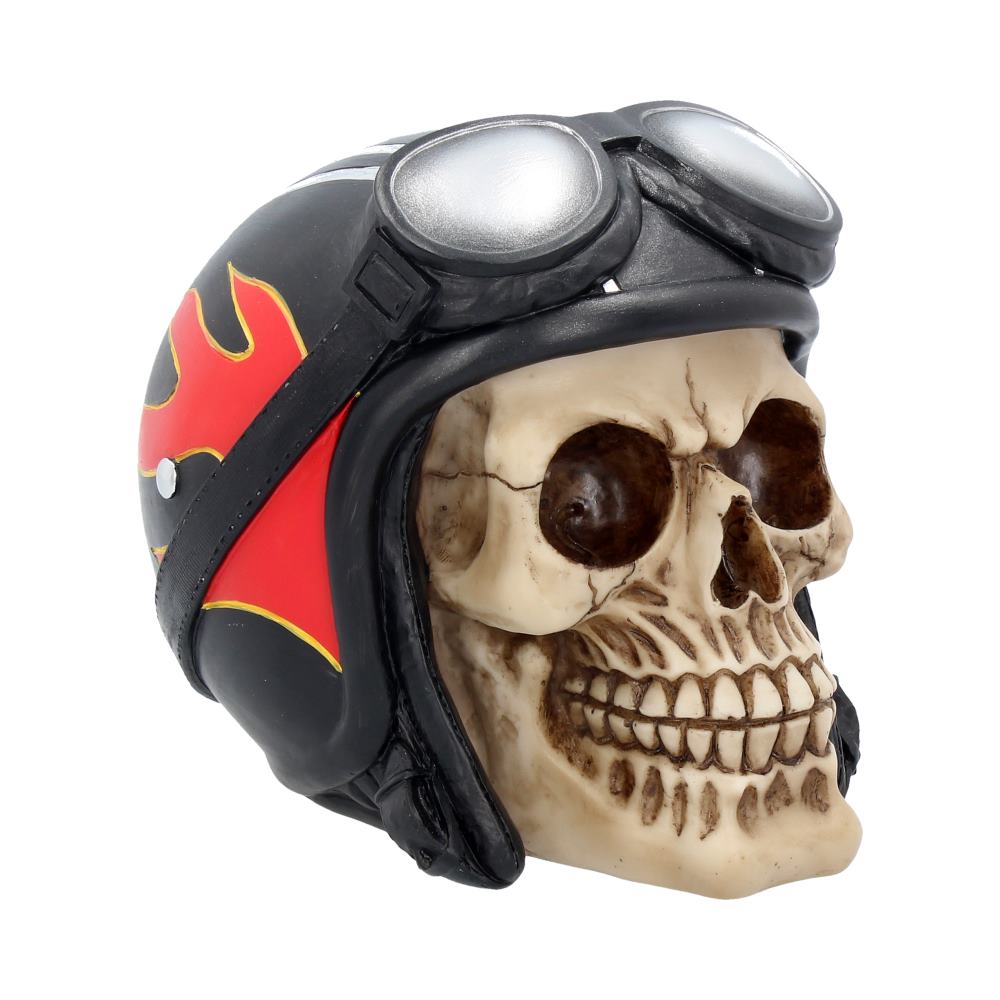 Biker Skull Figurine.