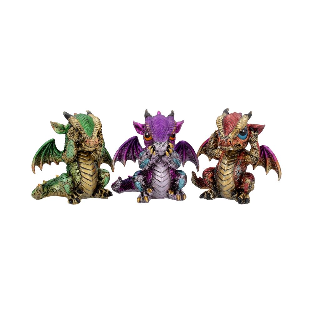 This trio of figurines portrays Confucius' see no evil, hear no evil and speak no evil analect.