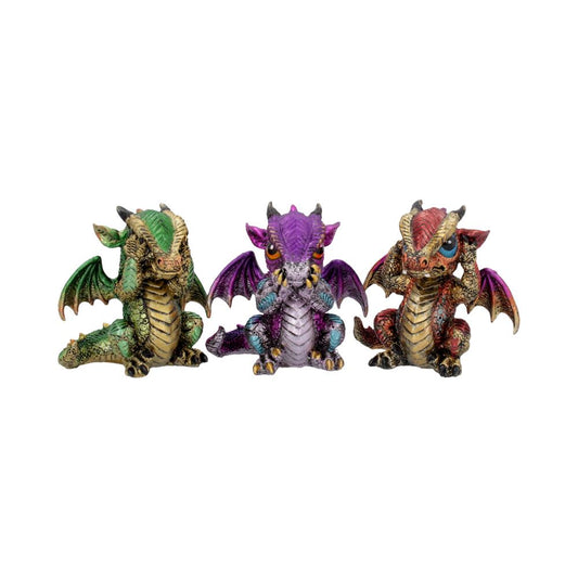 This trio of figurines portrays Confucius' see no evil, hear no evil and speak no evil analect.