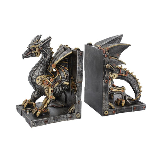 Steampunk Dragon Bookends
