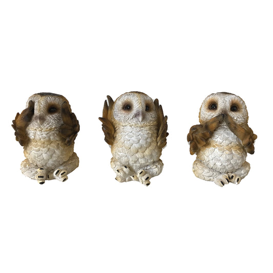 This trio of figurines portrays Confucius' see no evil, hear no evil and speak no evil analect.