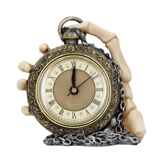 Large Skeleton Hand and Pocket Watch clock