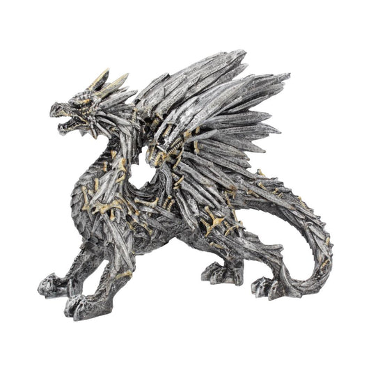 Dragon covered with swords.