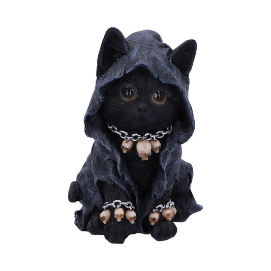 This black cat is the Grim Reaper's best pal!