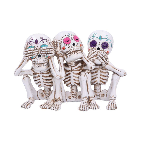 This  figurine portrays Confucius' see no evil, hear no evil and speak no evil analects.