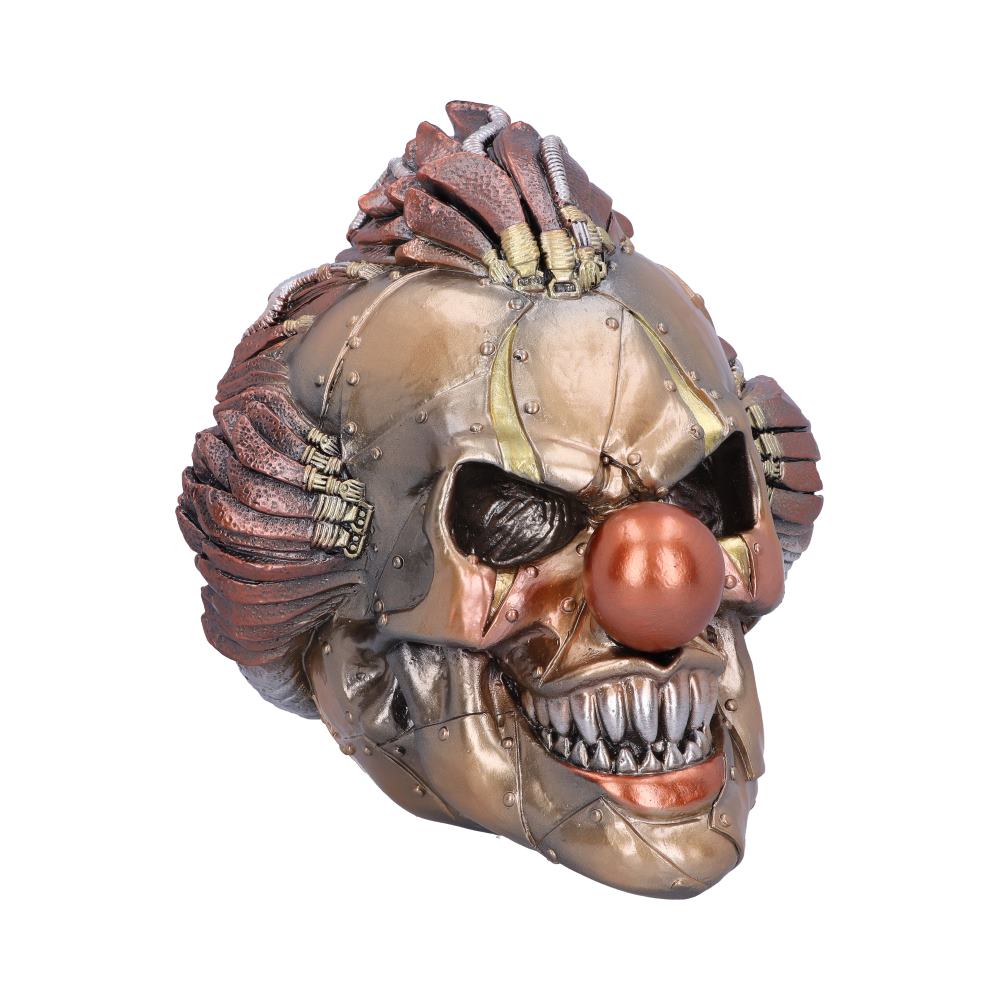 Steampunk Clown Skull Ornament.