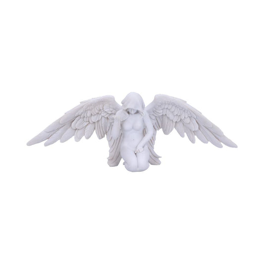 Kneeling Caped Angel Figurine.