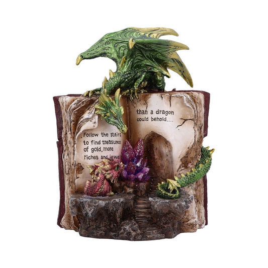 Dragon with Book Crystal Figurine.