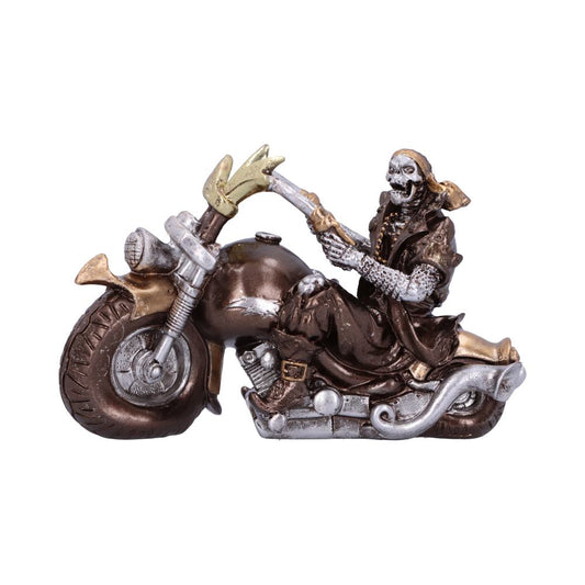 Skeleton Motorcycle Figurine.