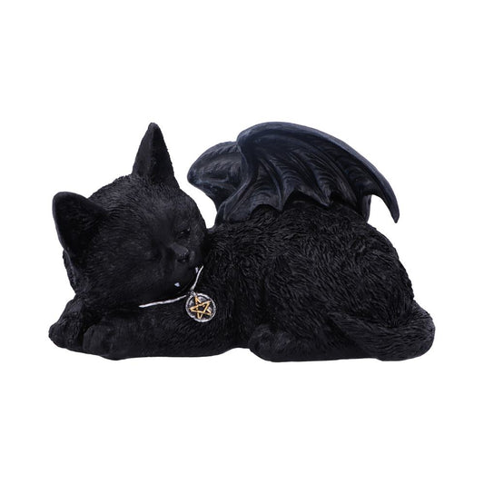 Black Bat Cat Figurine.
