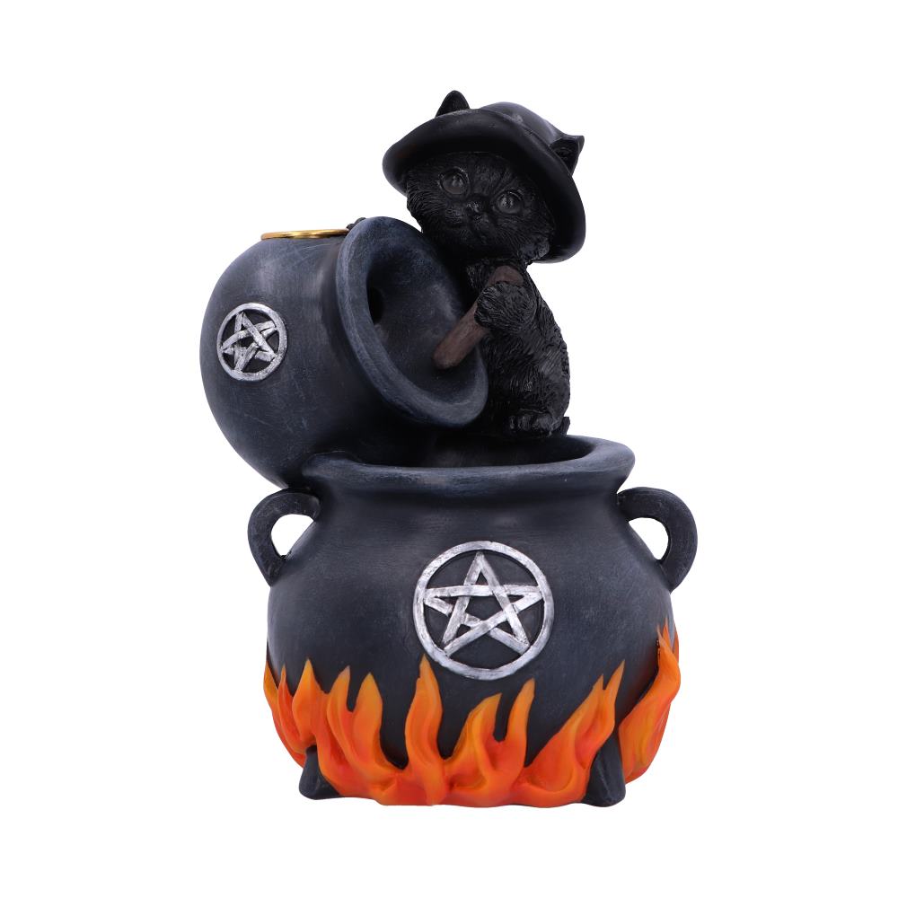 Black cat incense burner.