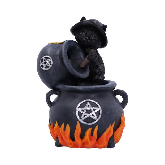 Black cat incense burner.