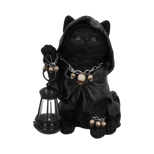 Quirky Grim Reaper Cat Figurine.
