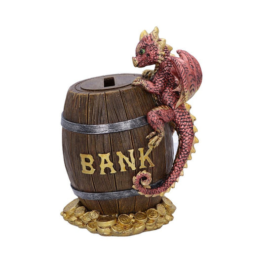 Dragon and barrell figurine
