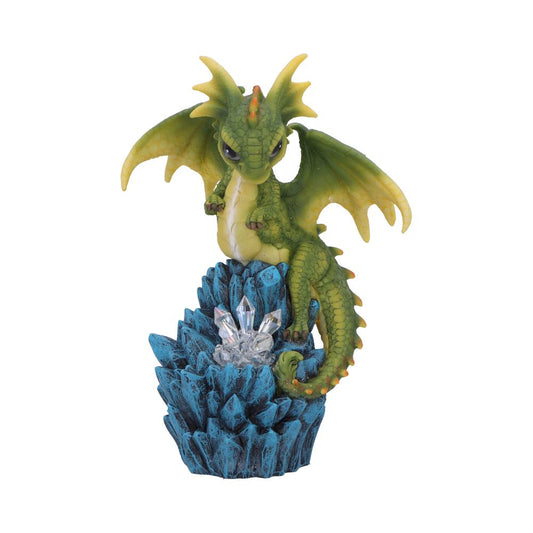 Green Dragon and Illuminated Crystal Figurine