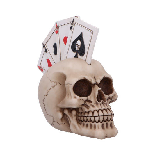 Skull Head with Playing Cards