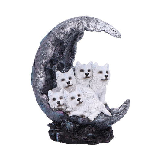 White wolf litter ornament