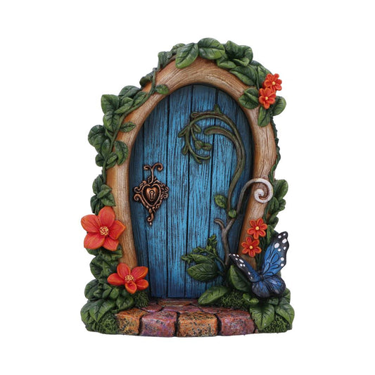 Exquisite fairy door sculpted from high-quality resin, capturing every fine detail